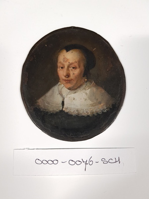 0000-0076-SCH a.jpg; 0000-0076-SCH; Portretbuste van een vrouw, 1688.; portretten